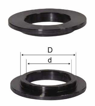 Jeu de 2 bagues de rduction 50  40 mm pour toupie