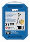 Vis en acier inoxydable 32 mm, filetage grossier, tte Maxi-Loc KREG