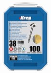 Vis en acier inoxydable 38 mm, filetage grossier, tte Maxi-Loc KREG