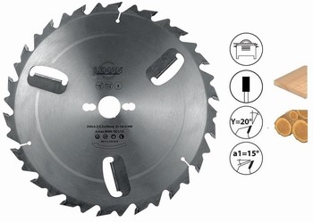 Lame circulaire carbure avec racleurs  pour dbit bois