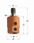 Adaptateur de perçage CN pour mèche – Queue M8-9 degrés CMT Orange Tools