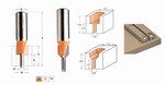Fraise pour logement de tête de vis - carbure CMT Orange tools