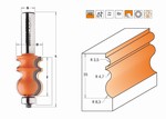 Fraise pour corniches à 2 coupes concave - carbure - roulement CMT Orange tools