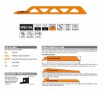 Lame scie sabre 455 mm – brique grande taille CMT Orange Tools