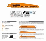 Lame scie sabre 150 mm – sauvetage ou démolition CMT Orange Tools