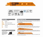 Lame scie sabre 150 mm – palettes, clous, tôle, alu CMT Orange Tools