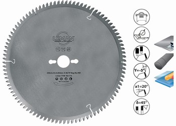 Lame scie circulaire carbure mtaux non-ferreux - avance manuelle