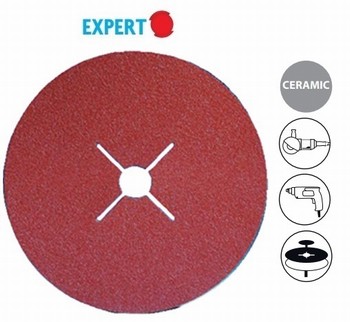 Disque fibre cramique 125 mm  Pour mtal