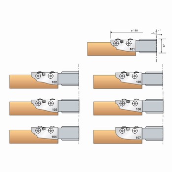 Porte-outils plate-bande multi-profils (7)