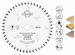 Lame circulaire carbure pour scie plongeante et onglet  pour bois, bois latt, contreplaqu Leman