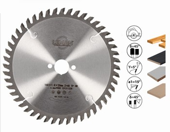 Lame circulaire carbure pour scie portative   pour parquet, HPL, mlamin, stratifi, MDF-HDF