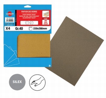 Feuille papier corindon 230x280 mm   Pour pltre