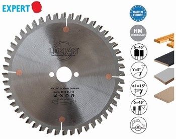 Lame circulaire carbure pour scie portative  pour parquet, HPL, mlamin, stratifi, MDF-HDF  Expert