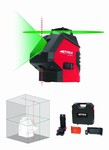Niveau automatique laser vert 360 degrés - 1 vertical - 2 points d'aplomb – 15,20 m Metrica