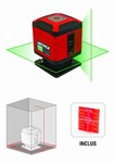 Niveau automatique laser vert 360° - 1 vertical – 20 m Metrica
